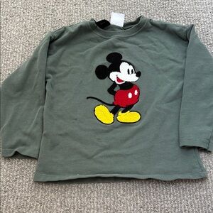Disney Kids Long Sleeve Shirt with Mickey Mouse